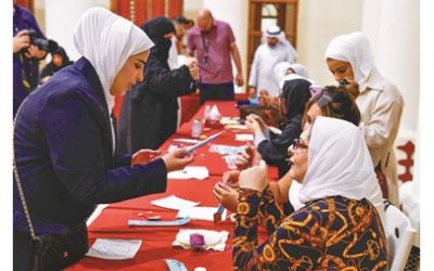 ورشة تعريفية بالتطريز بإبرة النفاش في بيت السدو