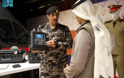 "أمن المنشآت" تعرض جهاز كشف المواد المتفجرة والكيماوية والغازات السامة في مهرجان الإبل.