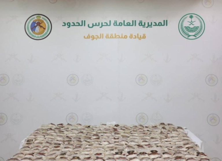 حرس الحدود بالجوف ينجح في إحباط تهريب 228,000 قرص إمفيتامين